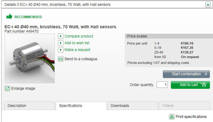 How to find the data sheet of a maxon product by its 6-digit